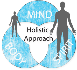 image showing the the three features of the holistic approach